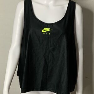 Nike Women's Black Tank Top with Neon Logo 3X
